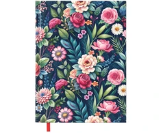 Timer Kalendorius MOKSLO KNYGA DAY, Summer Flowers, kartoninis viršelis 14 x19 cm
