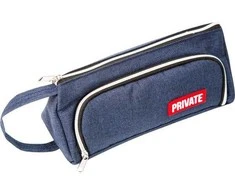 Penalas Charlot, Private 21x8.5x8.5cm, tamsiai mėlynos/alyvinės spalvos
