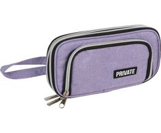 Penalas deVENTE Private, 22×11.5×5(9) cm, ovalus, violetinės spalvos