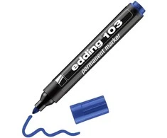 Permanentinis žymeklis Edding 103, 1,5-3mm, mėlynos spalvos