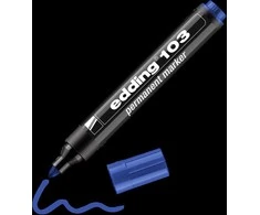 Permanentinis žymeklis Edding 103, 1,5-3mm, mėlynos spalvos