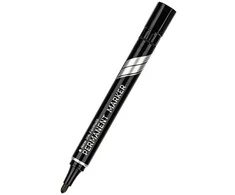 Permanentinis žymeklis DELI U100 apvalus 1,8 mm juodas