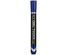 Permanentinis žymeklis DELI U100 apvalus 1,8mm mėlynas
