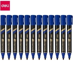 Permanentinis žymeklis DELI U102 apvalus 1,5 mm mėlynos spalvos