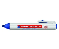 Permanentinis žymeklis Edding 11,apvaliu galiuku, 1,5-3mm, automatinis, mėlynos spalvos