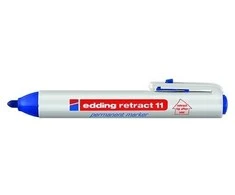 Permanentinis žymeklis Edding 11,apvaliu galiuku, 1,5-3mm, automatinis, mėlynos spalvos