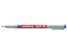 Permanentinis žymeklis Edding, 152M,apvaliu galiuku, 1mm, mėlynos spalvos