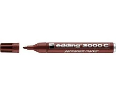 Permanentinis žymeklis Edding 2000C, apvaliu galiuku, 1,5-3mm, rudos spalvos