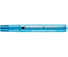 Permanentinis žymeklis Edding 2000C, apvaliu galiuku, 1,5-3mm, šviesiai mėlynos spalvos