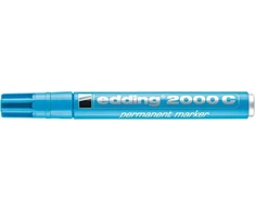 Permanentinis žymeklis Edding 2000C, apvaliu galiuku, 1,5-3mm, šviesiai mėlynos spalvos