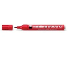 Permanentinis žymeklis Edding 2000C, apvaliu galiuku, 1,5-3mm, raudonos spalvos