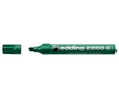 Permanentinis žymeklis Edding 2200C, kirstu galiuku, 1-5mm, žalios spalvos