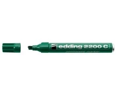 Permanentinis žymeklis Edding 2200C, kirstu galiuku, 1-5mm, žalios spalvos