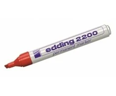 Permanentinis žymeklis Edding 2200c, kirstu galiuku, 1-5mm, raudonos spalvos