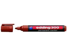 Permanentinis žymeklis Edding 300, apvaliu galiuku, 1,5-3mm, rudos spalvos