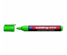 Permanentinis žymeklis Edding 300, apvaliu galiuku, 1,5-3mm, žalios spalvos