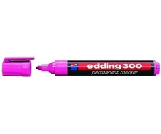 Permanentinis žymeklis Edding 300, apvaliu galiuku, 1,5-3mm, rožinės spalvos