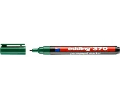 Permanentinis žymeklis Edding 370, apvaliu galiuku, 1mm, žalios spalvos