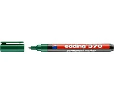 Permanentinis žymeklis Edding 370, apvaliu galiuku, 1mm, žalios spalvos