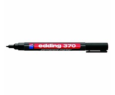 Permanentinis žymeklis Edding 370, apvaliu galiuku, 1mm, juodos spalvos
