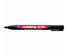 Permanentinis žymeklis Edding 370, apvaliu galiuku, 1mm, juodos spalvos