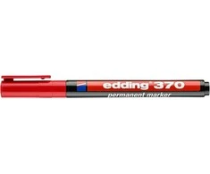 Permanentinis žymeklis Edding 370, raudonos spalvos, 1mm