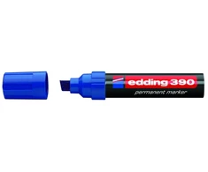 Permanentinis žymeklis Edding 390, 4-12mm, kirstu galu, mėlynos spalvos