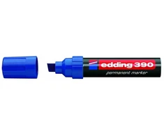 Permanentinis žymeklis Edding 390, 4-12mm, kirstu galu, mėlynos spalvos