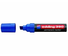 Permanentinis žymeklis Edding 390, 4-12mm, kirstu galu, mėlynos spalvos