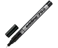Permanentinis žymeklis Edding 792, 0,8mm, juodos spalvos