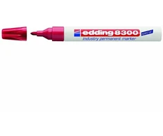 Permanentinis žymeklis Edding 8300, 1,5-3mm, apvaliu galiuku, raudonos spalvos