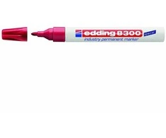 Permanentinis žymeklis Edding 8300, 1,5-3mm, apvaliu galiuku, raudonos spalvos