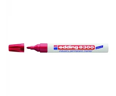 Permanentinis žymeklis Edding 8300, 1,5-3mm, apvaliu galiuku, raudonos spalvos