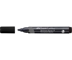 Permanentinis žymeklis Faber-Castell Winner 52, apvaliu galiuku, juodos spalvos