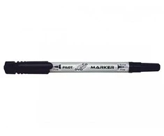 Pilot Pen Permanentinis žymeklis Pilot Twin CD-DVD, dvipusis, 0.4mm ir 0.8mm, juodos spalvos