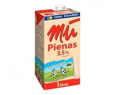 Pienas MŪ, natūralus, 3.5 rieb., 1l x 12vnt.