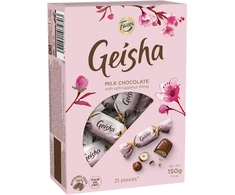 Šokoladiniai saldainiai GEISHA, su riešutų įdaru, 150 g