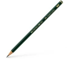 Pieštukas Faber-Castell 9000, 4H, be trintuko, padrožtas