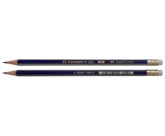Pieštukas Faber-Castell Goldfaber 1222 B, su trintuku