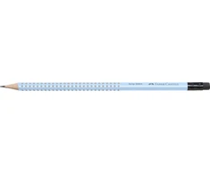 Pieštukas Faber-Castell Grip 2001 B, su trintuku, melsvos spalvos