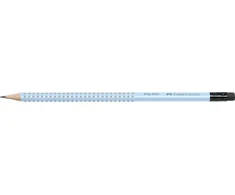 Pieštukas Faber-Castell Grip 2001 B, su trintuku, melsvos spalvos