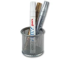 Pieštukinė Office Depot, metalinė, perforuota, maža , sidabrinės spalvos