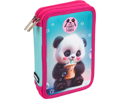 Penalas deVENTE Yummy Panda, dviejų skyrių, 21x14x5,2 cm, rožinės spalvos