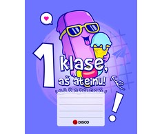 DISCO Pirmoko sąsiuvinis, 12 lapų, linijomis