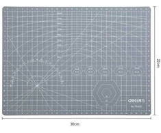Pjaustymo pagrindas DELI 78400, A4, 3mm, PVC, žalios spalvos