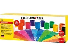 Plakatiniai dažai EberhardFaber, 18ml, 13 spalvų