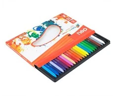 Plastikinės kreidelės DELI EC20020, 24 spalvų