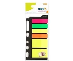 Stickxb4N Plastikiniai žymekliai Stick´N 21070, 4 spalvos 45x12mm ir 2 spalvos 45x25mm