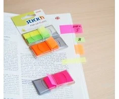 Stick N Find Plastikiniai žymekliai Stick´N 26010, 45x25mm, 50vnt., neoninės oranžinės spalvos, blisteryje