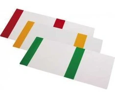 Panta Plast Plastikinis aplankalas A5+ formato, skaidrus, su reguliuojamu spalvotu krašteliu, 1vnt